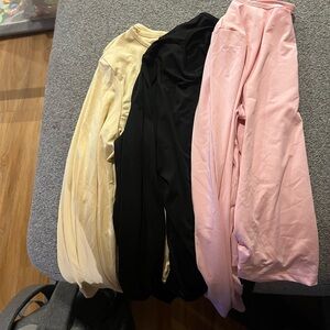 Plain long sleeve shirts 3 pack
